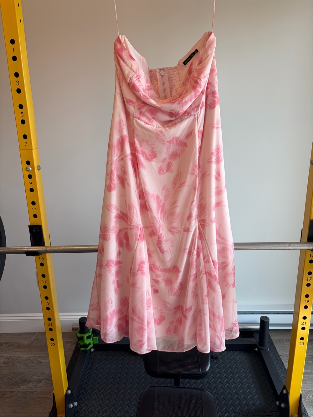Abercrombie & Fitch Pink Floral Midi Dress